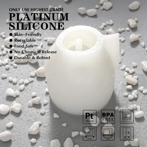 Miniatura 3 de BOOWAN NICOLE Molde de silicona para maceta de Buda de concreto, molde de cabeza de Buda para hacer velas, decoración, maceta