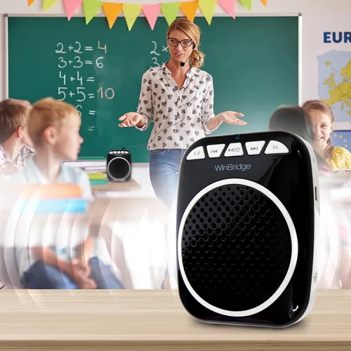 Miniatura 2 de WinBridge WB001 Amplificador de voz portátil con micrófono con auriculares, altavoz personal con micrófono de cabeza, megáfono para profesores