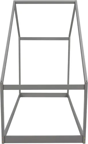 Miniatura 6 de SOFTSEA Cama de plataforma de casa doble, plataforma baja para cama de suelo, fácil montaje