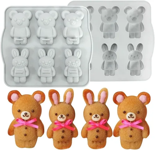 Miniatura 14 de Molde de silicona para pastel con 6 flores, molde de pan casero DIY, moldes de silicona para pastel, molde para pastel de luna, herramientas