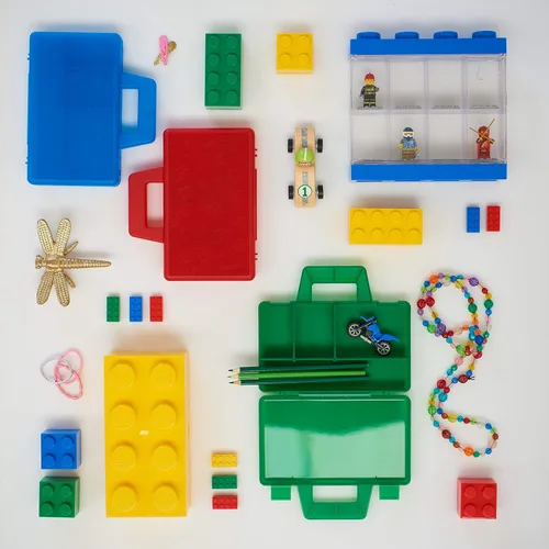 Miniatura 7 de Room Copenhagen, Lego 40870001 - Caja de clasificación para llevar - Estuche de viaje con divisores organizadores, color rojo