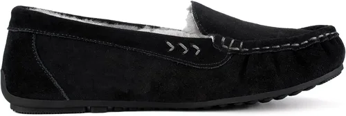 Miniatura 4 de Parfeying Mocasines de piel de oveja para mujer, mocasines estilo de conducción de espuma viscoelástica de gamuza de vaca