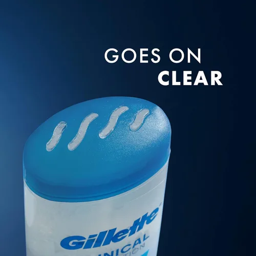 Miniatura 7 de Gillette Antitranspirante clínico y desodorante para hombres, resistencia clínica 72 horas, protección contra el sudor y el olor, frescura de larga