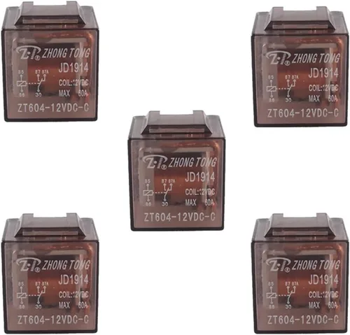 Miniatura 9 de Enchufe para relé de auto, de E Support™, de 12 V, 30 A, 40 A, 60A, 80A SPST y SPDT 30A 4Pin SPST