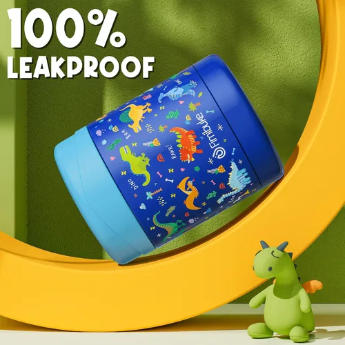 Miniatura 5 de Fimibuke Tarro de Comida Aislado para Niños, Paquete de 2 de 12 OZ Libre de BPA Tarro de Almuerzo de Acero Inoxidable al Vacío para Comida Caliente