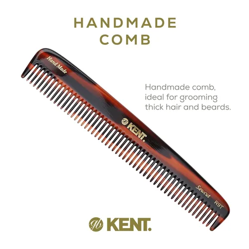 Miniatura 3 de Kent R9T - Peine para desenredar todo el cabello grueso, dientes anchos para cabello grueso, rizado y ondulado. Peine desenredante para aseo