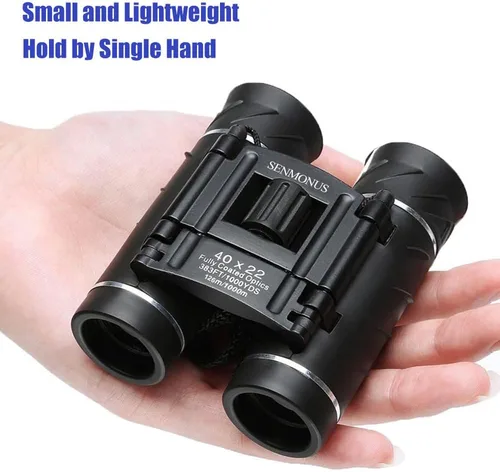 Miniatura 2 de Prismáticos pequeños compactos de 40 x 22 para adultos y niños, prismáticos de bolsillo ligeros para observación de aves, viajes, conciertos
