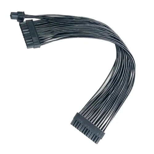 GinTai ATX - Cable de extensión de fuente de alimentación de 24 pines, cable extensor PWM de 24 pines, cable trenzado (11.8 in)
