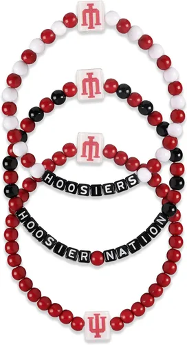 Miniatura 26 de FOCO NCAA unisex-adulto Paquete de 3 Pulseras de la Amistad con Cuentas con Logotipo de Equipo Universitario de la NCAA Oficialmente Licenciadas