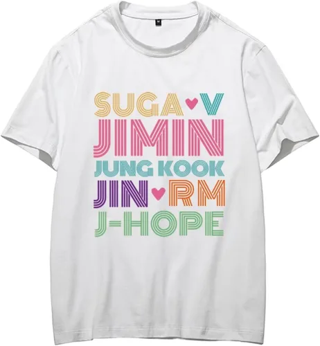 Miniatura 2 de Camisa Kpop Dynamite Love Yourself Camisa Jungkook Jimin V Rap Monster Jin Jhope Camisa Mercancía