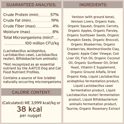 Miniatura 5 de Primal - Nuggets de comida cruda liofilizada para perros, venado, comida completa y equilibrada, también se puede utilizar como adorno o golosina