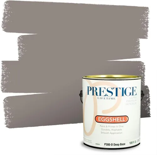 Miniatura 122 de PRESTIGE Paints - Pintura interior e imprimación en uno, 1 galón, cáscara de huevo, pimienta envejecida