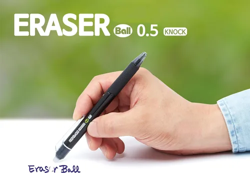 Miniatura 2 de ERASER BALL Clicker - Bolígrafos de gel borrables de 0.020 in, punta fina, tinta negra, paquete de 10