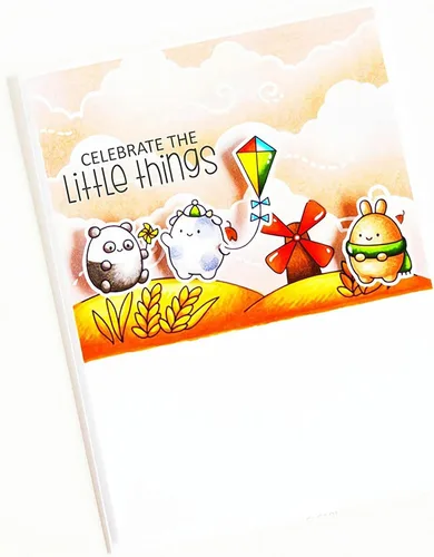 Miniatura 5 de Juego de sellos y troqueles transparentes de paisajes lluviosos y nevados para hacer tarjetas, plantillas de corte para álbumes de recortes, álbum
