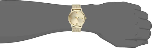 Miniatura 2 de Guess Reloj con esfera de diamante de 1.535 in, Oro