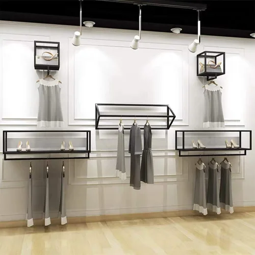 Miniatura 6 de Percheros creativos triangulares para ropa en tiendas de ropa, estante colgante de pared para el hogar, toalleros para almacenamiento en el baño