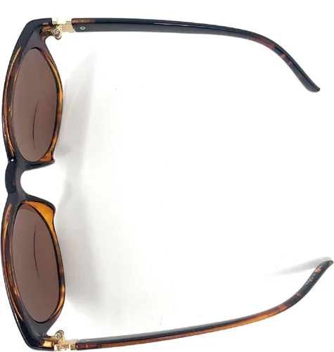 Miniatura 4 de The Paris - Lentes de sol bifocales de lectura redondos, diseño de mariposa para mujer Tortuga marrón con ámbar