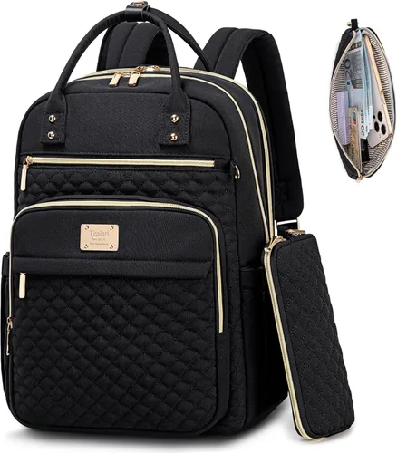 Miniatura 10 de Mochila para laptop Tealari para mujeres, mochila para laptop de 15.6 pulgadas para el trabajo, mochila de viaje impermeable, mochila universitaria