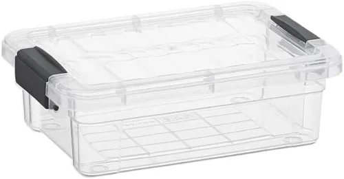 Miniatura 15 de Superio Caja de Almacenamiento Transparente con Tapa, Contenedores de Plástico de 1.85 Quart para Organizar, Cajas Apilables, Libres de BPA, No