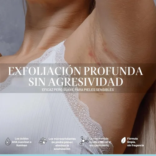 Miniatura 4 de Base Laboratories KP Bump Exfoliating Body Scrub - Con AHA+BHA - Tratamiento de queratosis pilaris - Exfoliante diario para la piel - Ayuda a