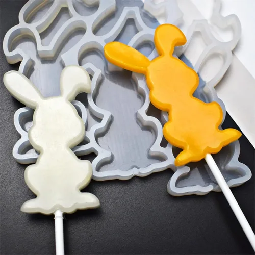 Miniatura 19 de mostsom Moldes de silicona Love para piruletas de chocolate y dulces, molde para fondant de azúcar, paletas, galletas, utensilios para hornear, sin