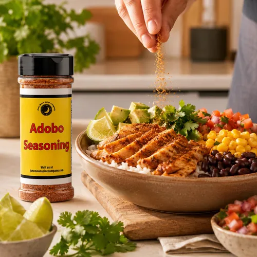 Miniatura 7 de Premium Condimento ADOBO Coctelera grande Sin calorías Sin grasa Sin colesterol Sin azúcar Savory adobo seasoning with garlic-forward