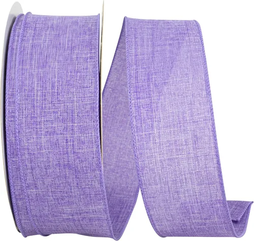 Miniatura 57 de Cinta Reliant Ribbon 92573W-031-09K para borde con alambre Everyday Linen Value, 1-1/2 pulgadas x 50 yardas, color negro