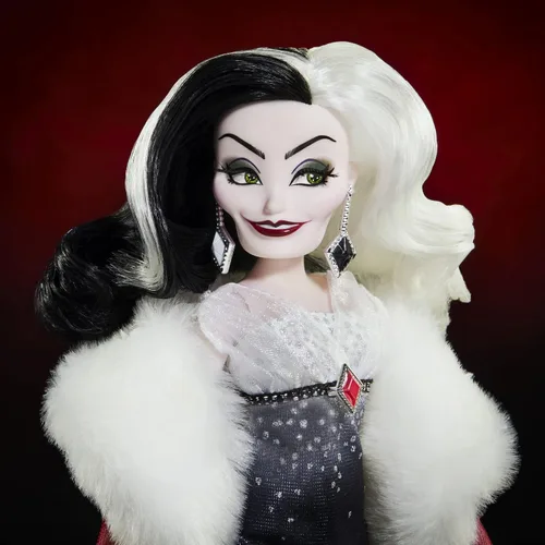 Miniatura 6 de Disney Princess Style Series Cruella De Vil, Muñeca de moda de estilo contemporáneo con accesorios, juguete coleccionable para niñas de 6 años