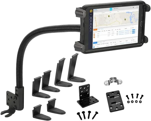 Miniatura 2 de ARKON Mounts TAB188L22AL - Soporte para riel de asiento de coche y camión o tableta, riel de asiento de alta resistencia y montaje en el suelo