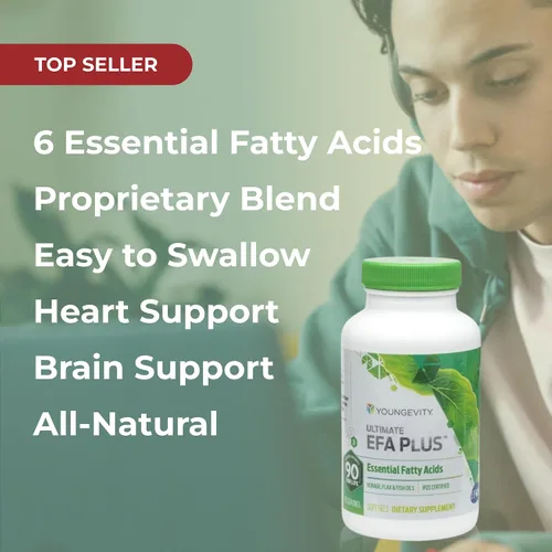 Miniatura 5 de Youngevity Ultimate EFA Plus – Ácidos grasos esenciales, 90 geles blandos – Fórmula equilibrada de aceite de pescado para un estilo de vida