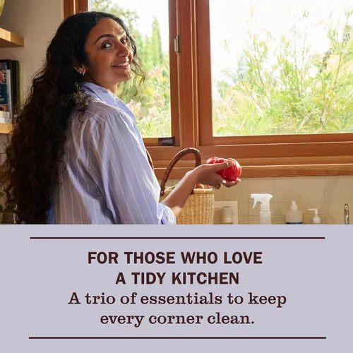 Miniatura 4 de MRS. MEYER'S CLEAN DAY - Juego de artículos esenciales de cocina, incluye: jabón de manos, jabón para platos y limpiador multiusos, albahaca