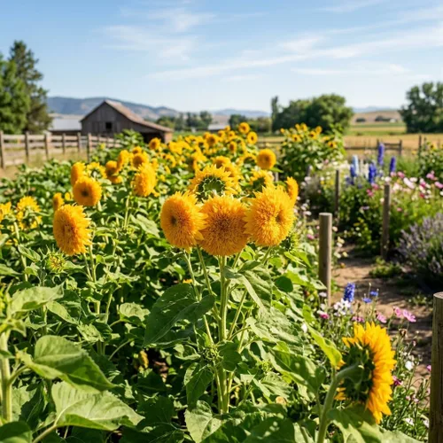 Miniatura 3 de 50 semillas de girasol Blue Teddy Bear - Impresionantes flores anuales para tu jardín sin OGM herencia del jardín - Instrucciones de plantación
