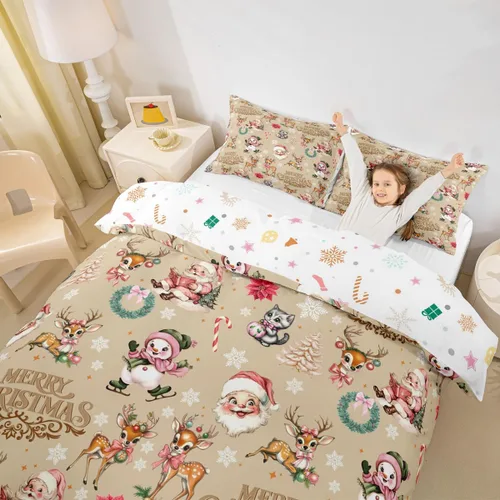 Miniatura 33 de Erosebridal Divertida funda de edredón de Halloween para niños, juego de ropa de cama de calabaza fantasma, decoración de Halloween para niños