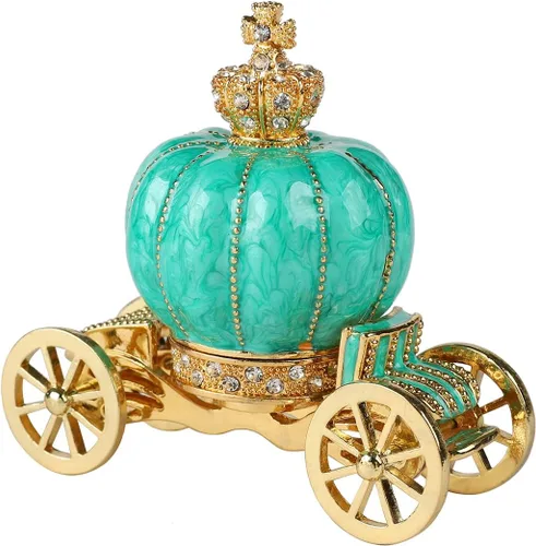 Miniatura 38 de QIFU Caja de baratija pintada a mano con bisagras, regalo único para la familia