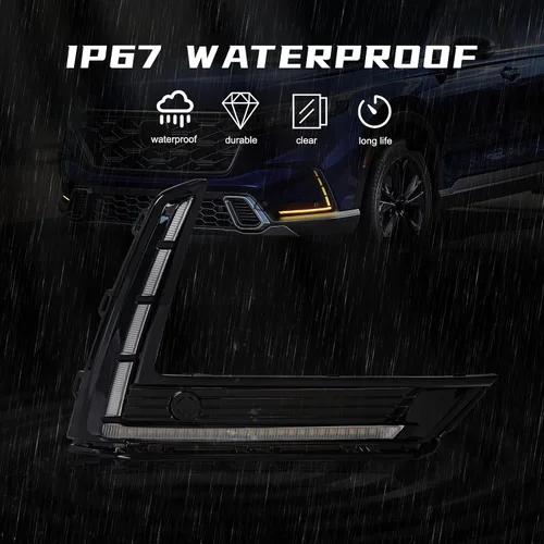 Miniatura 7 de Luces de circulación diurna para Honda CRV 2023-2025 lámpara antiniebla LED de tres colores con luz de señal de giro secuencial para luz antiniebla