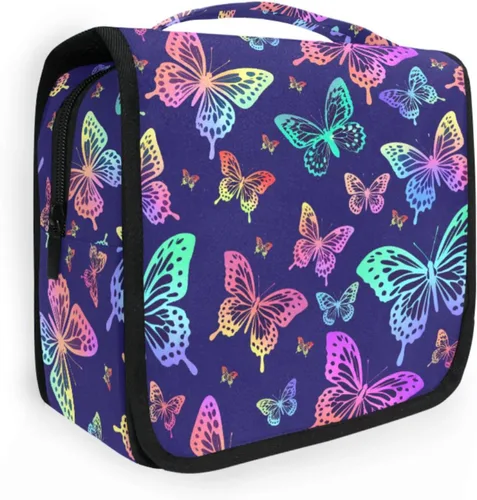 Miniatura 32 de MNSRUU Hanging Toiletry Bag Goth Bats Moons and Stars Travel Makeup bag for Toiletries Portable Travel Toiletry Organizer Cosmetic Bags with Hanging