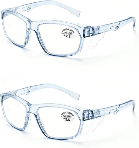Miniatura 95 de ProtectX Elegantes gafas de seguridad antivaho y resistentes a los arañazos, gafas de protección UV, lentes de bloqueo de luz azul para hombres
