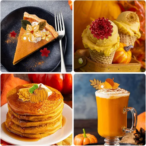 Miniatura 7 de Whaline 3 moldes de silicona 3D con diseño floral de otoño para calabaza, hoja de arce, flor de pino, patrón de cono, moldes de resina, moldes
