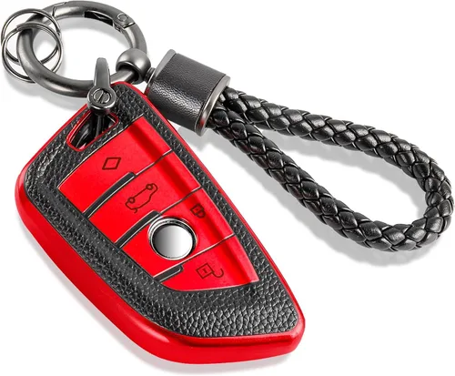 Miniatura 20 de Funda para llavero Jeep con llavero trenzado de diamante de lujo, funda suave mejorada para Wrangler Rubicon Gladiator JL JLU JT Sahara JLU Flip