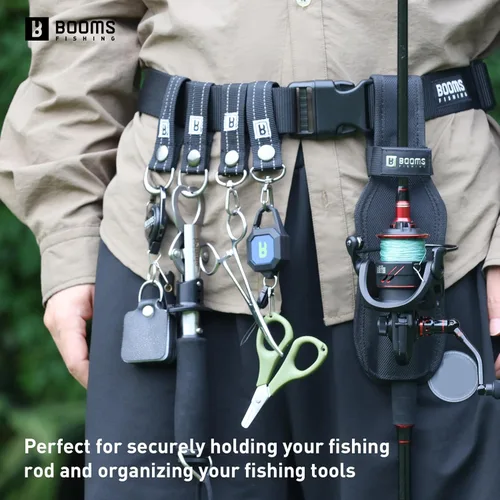 Miniatura 3 de Booms Fishing FB2 - Cinturón de pesca Wade para pesca, cinturón ajustable de nailon de 45 pulgadas de longitud máxima, cinturones Wade para lanzar
