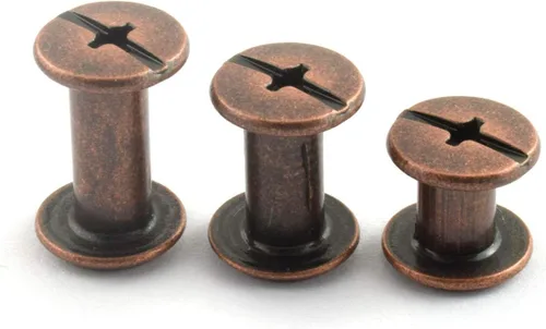 Miniatura 7 de LQ Industrial 75 juegos de tornillos de bronce rojo M5 Chicago Kit surtido de tornillos de cabeza Phillip ranurada para remache de montaje de Rojo