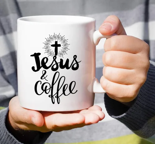Miniatura 87 de Retreez Taza divertida – This Girl Runs on Coffee + Jesus - Tazas de café de cerámica de 11 onzas – Divertido, sarcasmo, sarcástico, motivacional