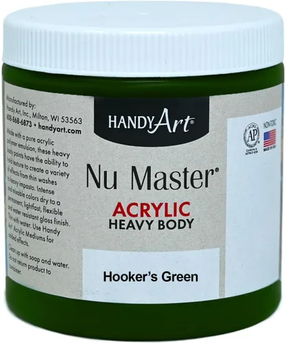 Miniatura 19 de Handy Art Nu Master - Pintura acrílica de cuerpo pesado, 16 onzas, color blanco titanio Titanio Blanco