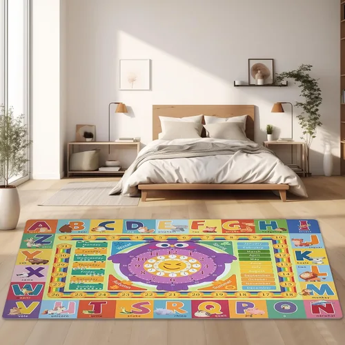 Miniatura 7 de Baby Play Mat for Floor, Non-Slip Playmat for Toddlers & Infants, Extra Thick Large Padded Educational ABC Kids Rug for Crawling & Playing Super