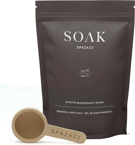 Spazazz Dead Sea Bath Salts with Magnesium & Arnica – Aromatherapy Mineral Bath Soak for Relaxation. Bathtub Soaking Salts – 33.3oz Salt Crystals