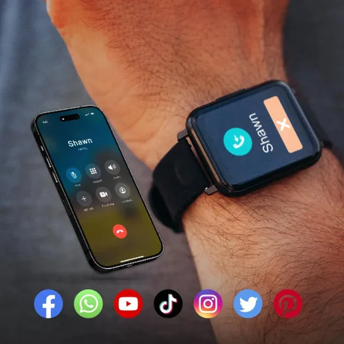 Miniatura 6 de Spade & Co Health Smartwatch 2 - Monitor de salud y fitness con temperatura corporal, oxígeno en sangre, monitoreo de frecuencia cardíaca