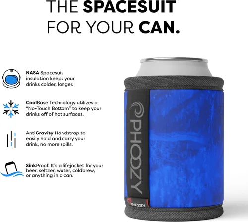 Miniatura 6 de PHOOZY Enfriador de latas aislado para latas delgadas de 12 oz - El aislamiento patentado de la NASA mantiene las bebidas frías 10 veces más tiempo
