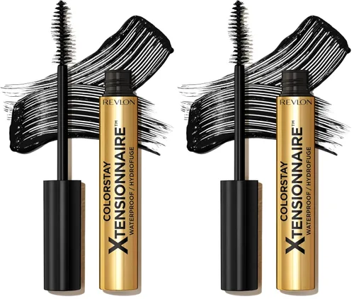 Miniatura 13 de Revlon ColorStay Xtensionnaire - Suero alargador de pestañas y rímel en uno, cepillo cónico para pestañas de aspecto 2 veces más largo, infundido