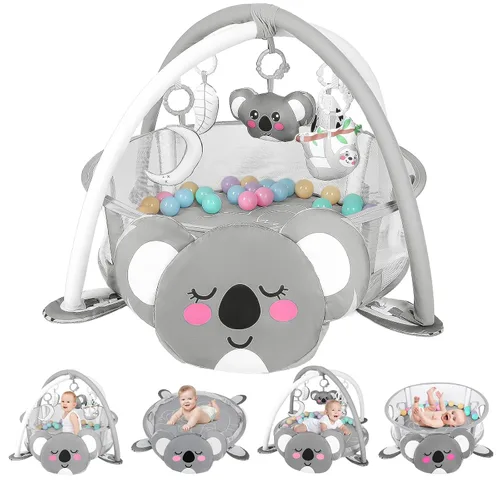 Miniatura 12 de dearlomum Alfombra de Juego para Bebés, Divertido Piano de Juego para Tiempo de Barriga con 5 Juguetes Sensoriales para Bebés, Música y Luces, Verde