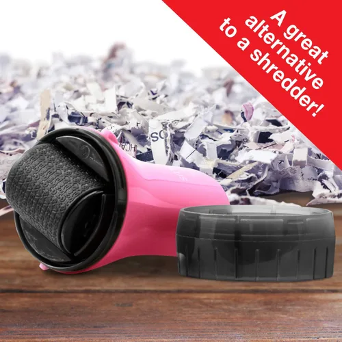 Miniatura 2 de Guard Your ID Wide Advanced Roller 2.0 - Sello de seguridad para prevención de robo de identidad, color rosa